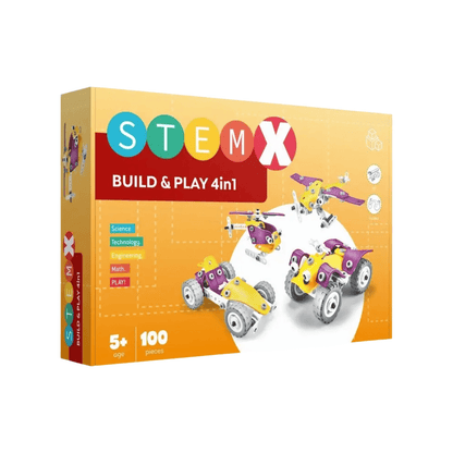 STEM X Build & Play 4u1 – edukativni set za slaganje (100 dijelova, 5+)
