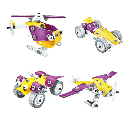 STEM X Build & Play 4u1 – edukativni set za slaganje (100 dijelova, 5+)