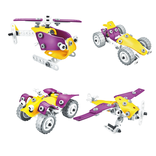 STEM X Build & Play 4u1 – edukativni set za slaganje (100 dijelova, 5+)
