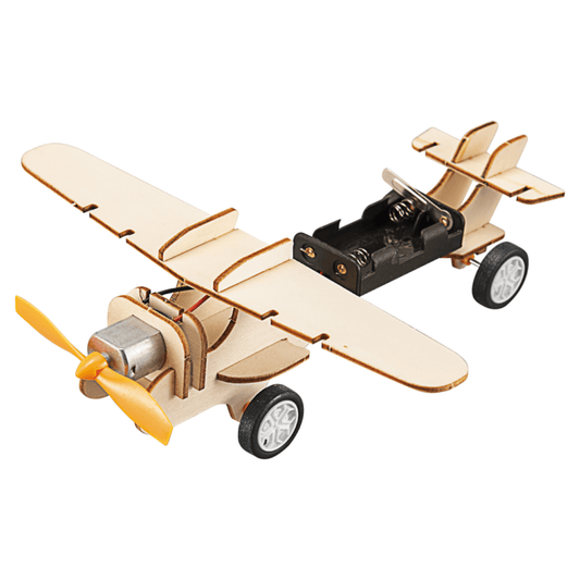 STEM X drveni avion za slaganje – Izradi svoj avion s motorom i propelerom (6+)