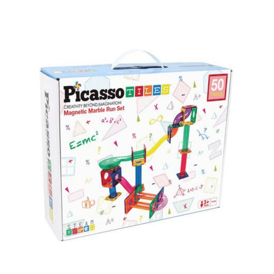 PicassoTiles magnetna staza za kuglice – Magnetic Marble Run (50 dijelova, 3+) STEAM