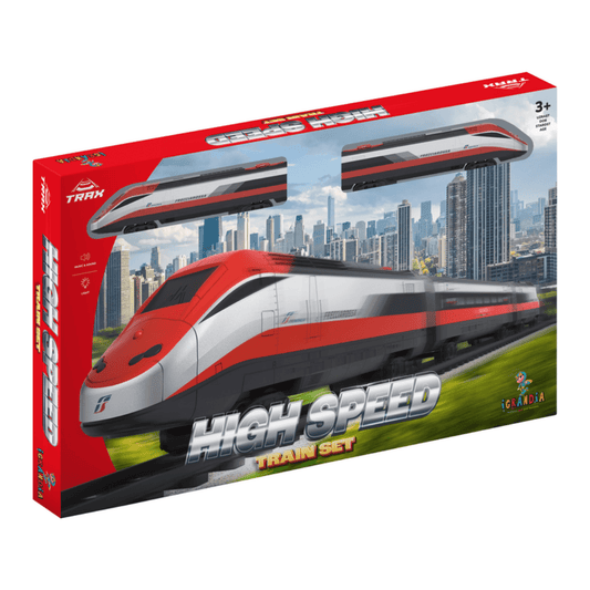 TRAX High Speed Train Set – brzi voz sa šinama, svjetlo & zvuk (3+)
