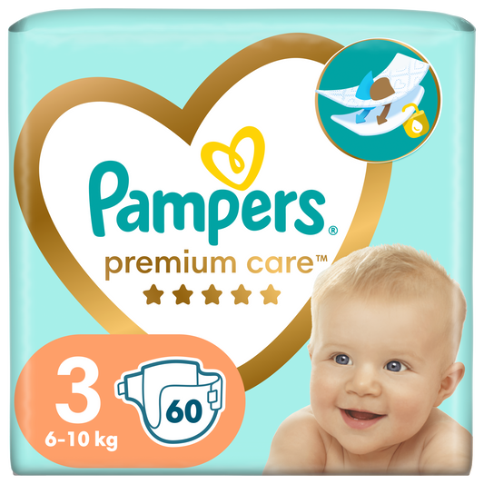 Pampers Premium Care pelene Veliko pakovanje Vel. 3 (Midi) – 60 kom