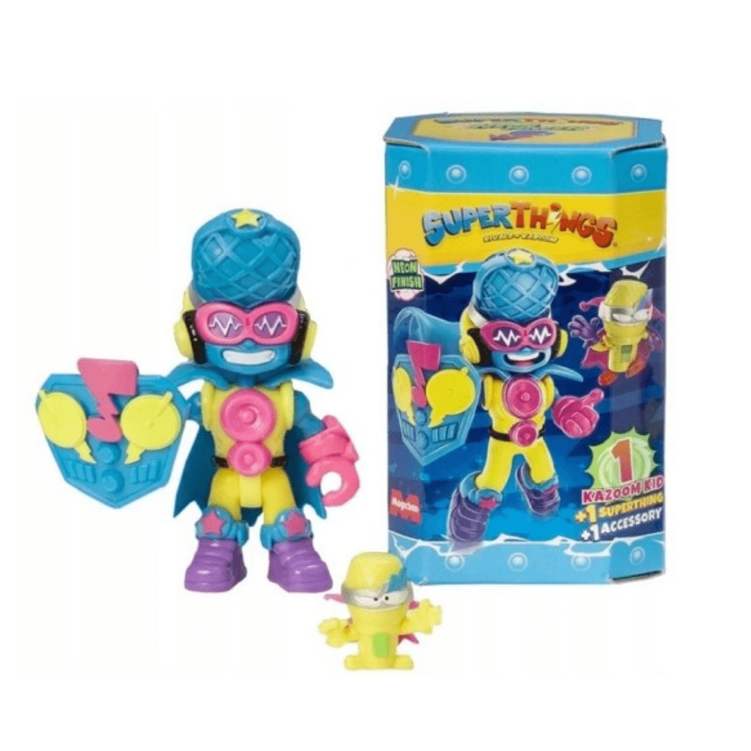 SuperThings Neon Power – Kazoom Kid set (1 figurica + 1 SuperThing + dodatak)