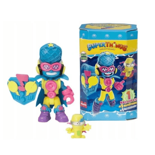 SuperThings Neon Power – Kazoom Kid set (1 figurica + 1 SuperThing + dodatak)