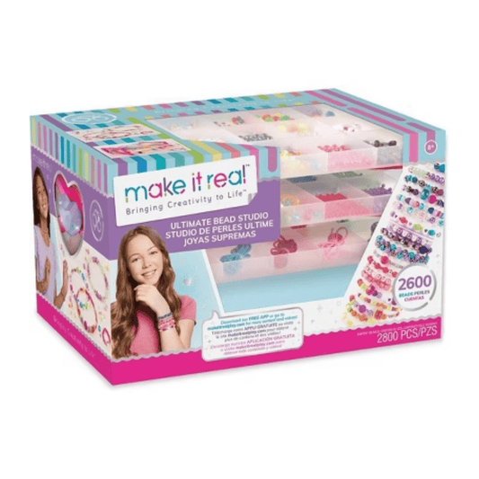 Make It Real Ultimate Bead Studio – studio za izradu nakita, 2600 perlica (8+)