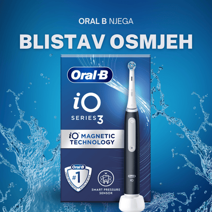 Oral B električna četkica za zube iO Series 3 Black – napredna tehnologija i dizajn