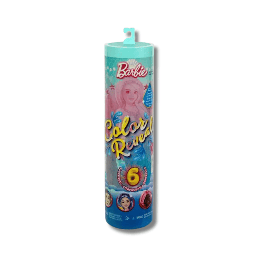 Barbie Color Reveal lutka morska sirena – 6 iznenađenja za otkrivanje boje | Igračka za djecu 3+