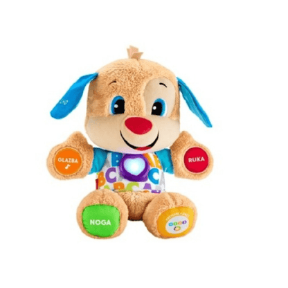Fisher-Price Laugh & Learn Smart Stages psić – Edukativna plišana igračka za djecu 6-36 mjeseci