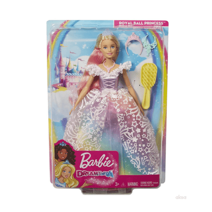 Barbie Dreamtopia Royal Ball Princeza – Čarobna lutka s raskošnom haljinom i dodacima za djecu 3+