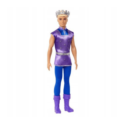Barbie Dreamtopia Ken Lutka – Princ u Ljubičastoj Odjeći i Kruni za Djecu 3+