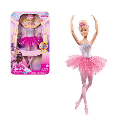 Barbie Dreamtopia balerina – lutka sa pokretnim zglobovima, ružičastom tutu suknjom i svjetlucava