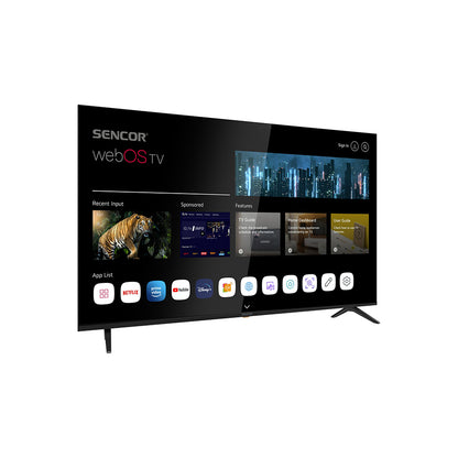 Sencor SLE 65US804B 65-inčni UHD Smart TV s 4K i HDR10 prikazan na slici.