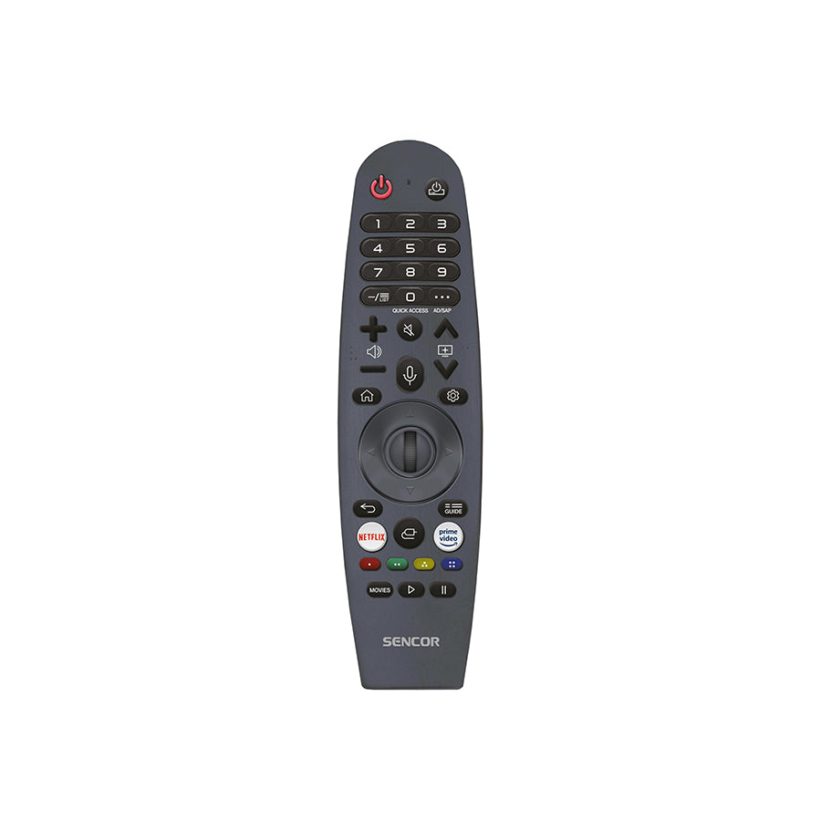 Omega Sencor SLE 65US804B 65-inčni UHD Smart TV s 4K i HDR10 prikazan na slici.