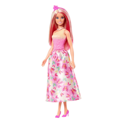 Barbie Dreamtopia princeza lutka u ružičastoj haljini s cvjetnim uzorkom