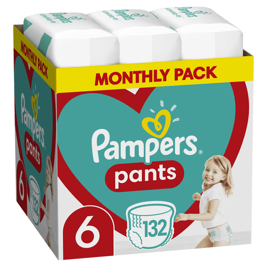 Pampers Pelene Gaćice Mega Box Vel. 6 (Extra Large) – 132 kom