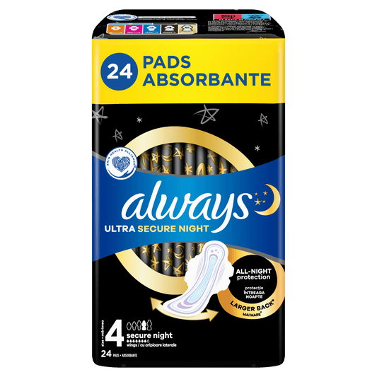 Always Ultra Secure Night Extra Quatro higijenski ulošci – 24 kom