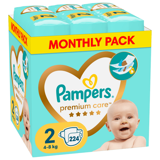 Pampers Premium Care Pelene Vel. 2 (Mini) – 224 kom