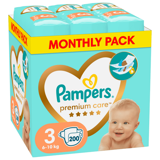 Pampers Premium Care Pelene Vel. 3 (Midi) – 200 kom