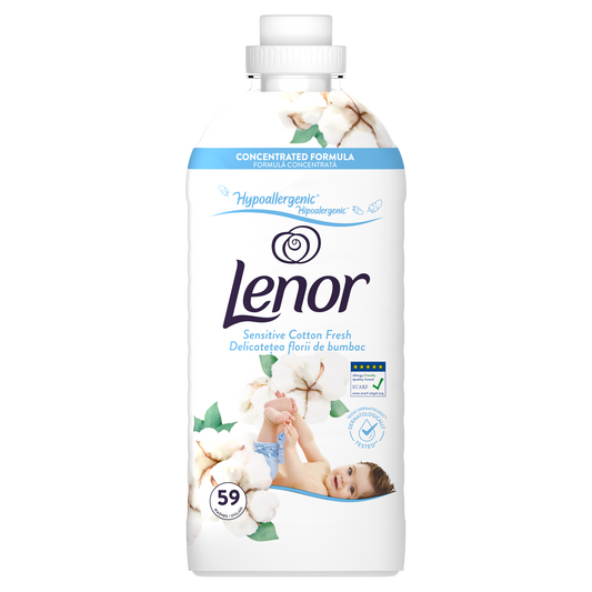 Lenor omekšivač Sensitive – 59 pranja, 1 239 ml
