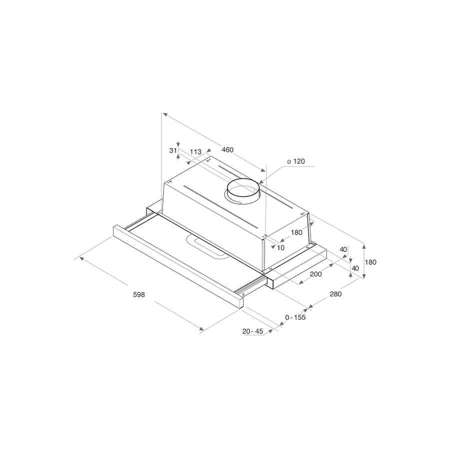 Whirlpool AKR 749/1 IX napa – energetska klasa D, inox
