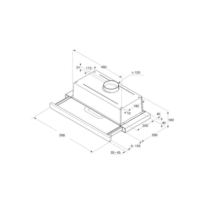 Whirlpool AKR 749/1 NB napa – energetska klasa D, crna