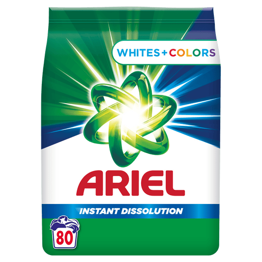 Ariel Whites + Colors – Trenutna otopivost za besprijekorno pranje 80 pranja