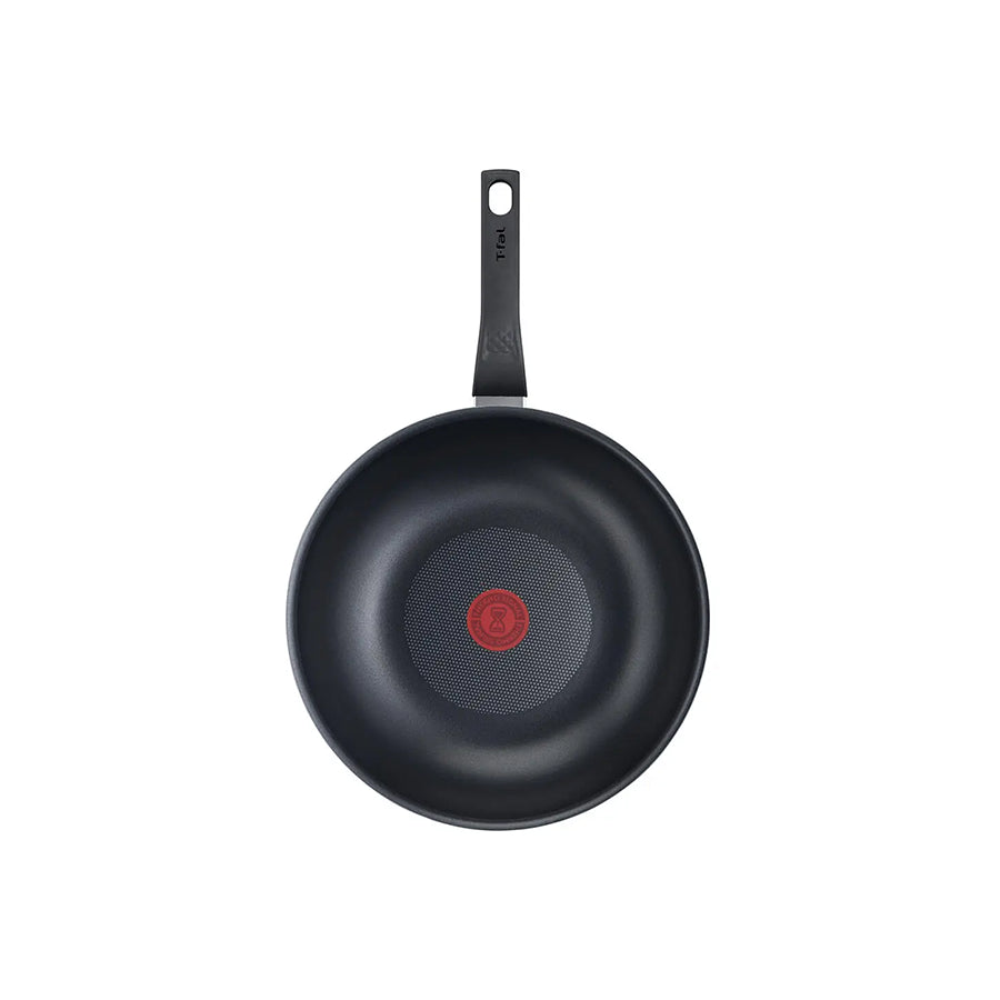 Omega Tefal B5671953 wok tava s neprijanjajućim premazom, prikaz na slici s glatkom površinom i drškom za kuhanje.