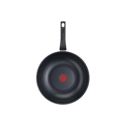 Omega Tefal B5671953 wok tava s neprijanjajućim premazom, prikaz na slici s glatkom površinom i drškom za kuhanje.