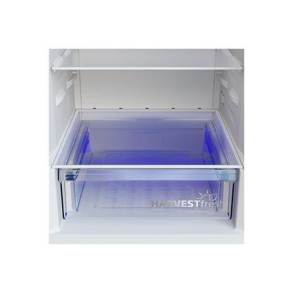 Omega Beko B5RCNA345HXB1 frižider sa zamrzivačem, bijeli, s otvorima za vrata i interno osvjetljenje.