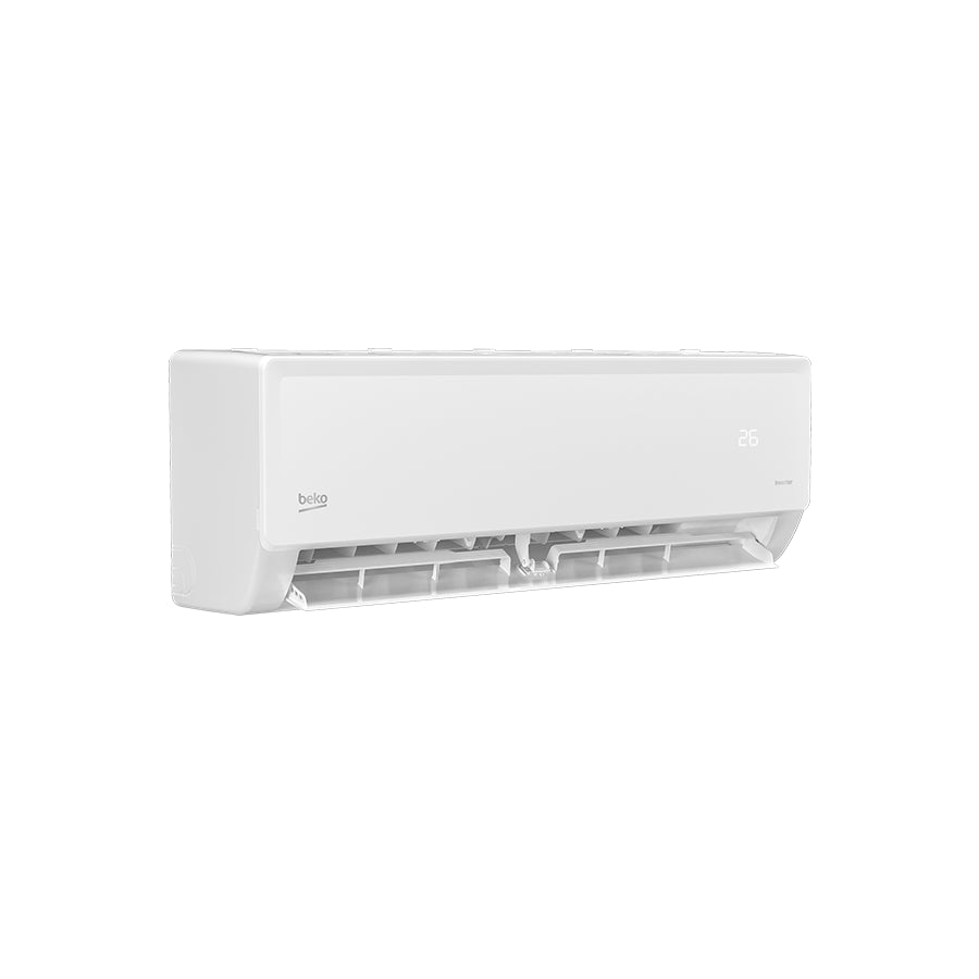 Beko BEHPP 240/241 inverter WiFi klima uređaj s daljinskim upravljačem i ekranom, prikazan na slici.