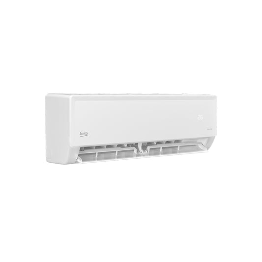 Beko BEHPP 180/181 inverter WiFi klima uređaj Omega, prikaz vanjskog dijela s kontrolnim panelom i WiFi povezivošću