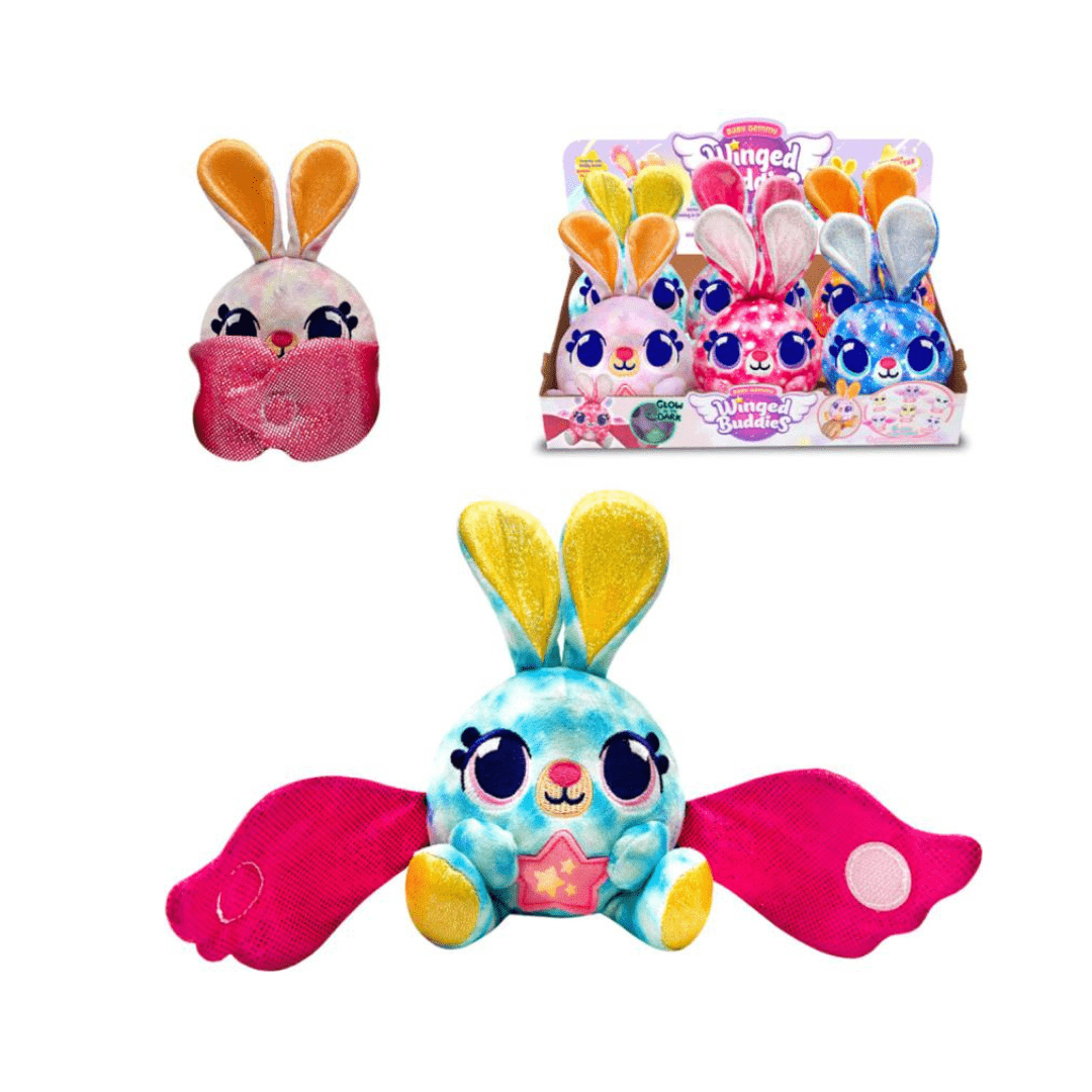 Baby Gemmy plišani zeko Winged Buddies – svjetleća igračka s krilima