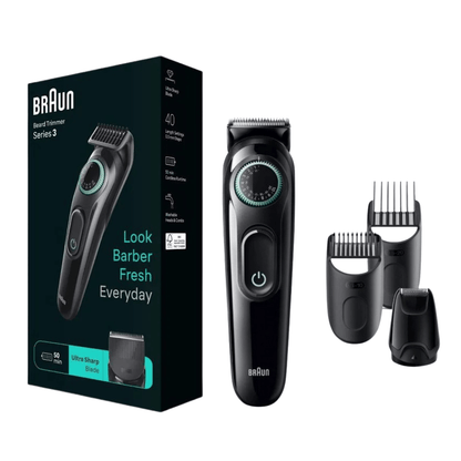 Braun BT3421 – trimer za bradu s točkićem (40 podešavanja dužine), 50 min bežičnog rada