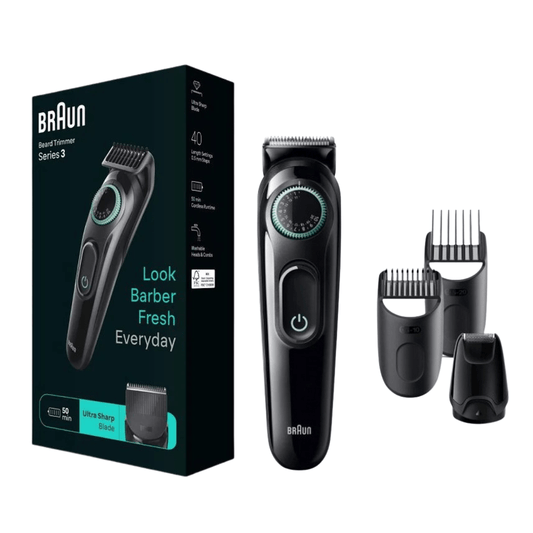 Braun BT3421 – trimer za bradu s točkićem (40 podešavanja dužine), 50 min bežičnog rada