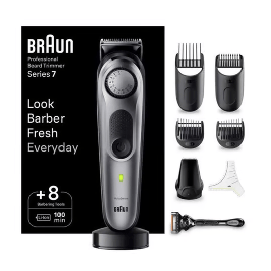 Braun BT7420 – trimer za bradu s 40 postavki dužine, AutoSense tehnologija i 100 min bežičnog rada, vodootporan