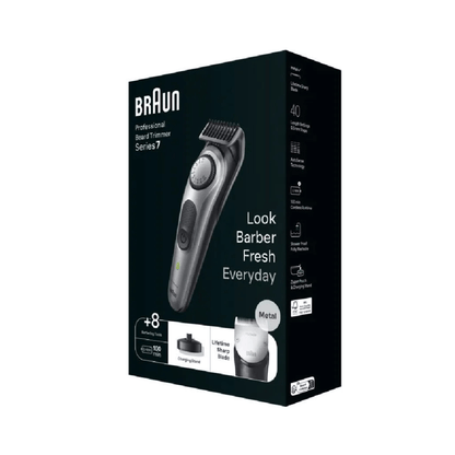 Braun BT7420 – trimer za bradu s 40 postavki dužine, AutoSense tehnologija i 100 min bežičnog rada, vodootporan
