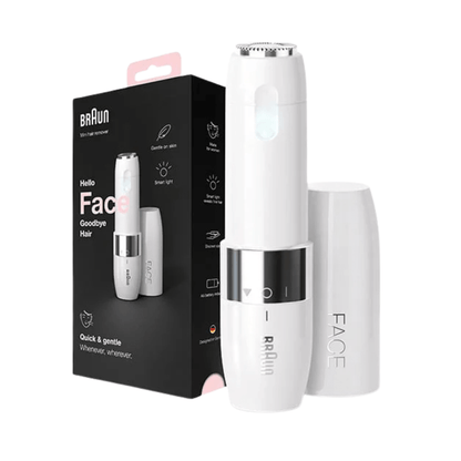 Braun FS 100 Mini – Uređaj za uklanjanje dlačica s lica, kompaktan i nježan za kožu, bijele boje