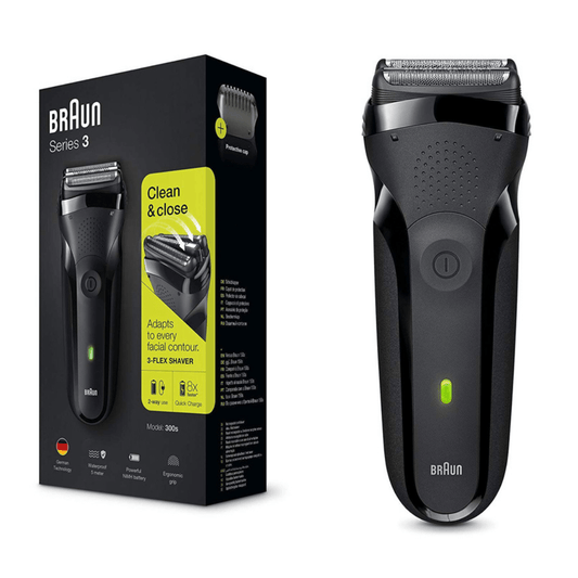 Braun Series 3 300s crne boje – Električni brijač za brzo i precizno brijanje