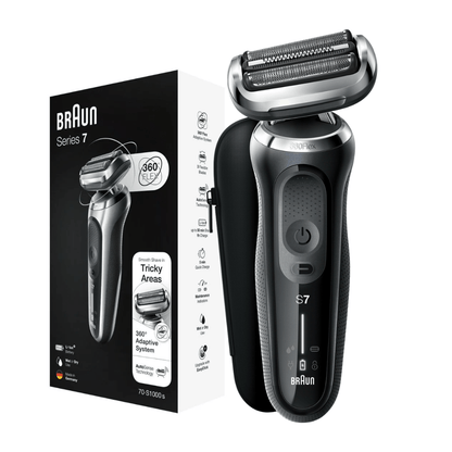 Braun Series 7 71-N1000s – fleksibilna 360° glava, AutoSense, Wet&Dry funkcijom, 50 min bežični rad, putni neseser, vodootporan