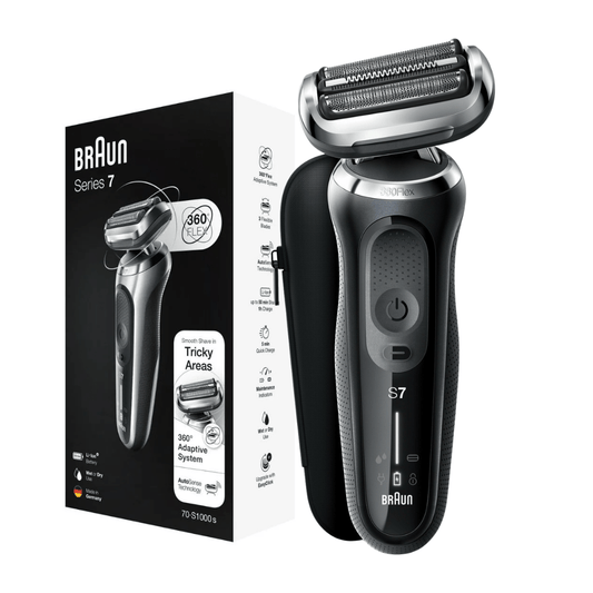 Braun Series 7 71-N1000s – fleksibilna 360° glava, AutoSense, Wet&Dry funkcijom, 50 min bežični rad, putni neseser, vodootporan