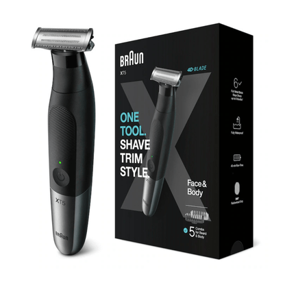 Braun Series X XT5100 – trimer i brijač za lice i tijelo, 3-u-1, bežični rad 45 min, vodootporan