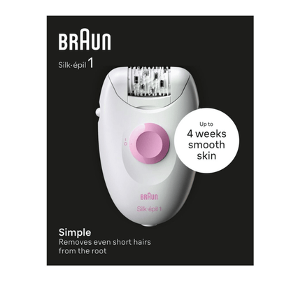 Braun Silk-épil 1 1-000 epilator – jednostavna depilacija i glatka koža do 4 sedmice
