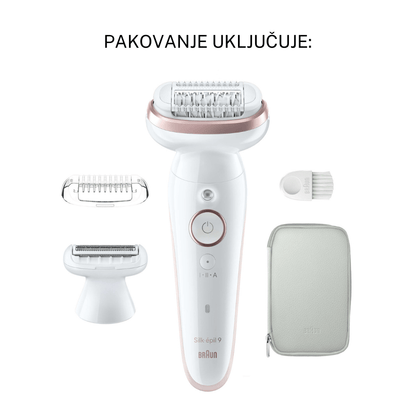 Braun Silk-épil 9 – epilator s pokretnom glavom, Wet&Dry funkcijom i glatkom kožom do 4 sedmice