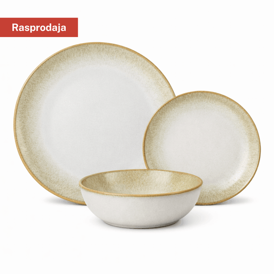 CROFTON keramički servis za jelo 12/1 – tanjiri + zdjele, perivo u mašini, za mikrovalnu