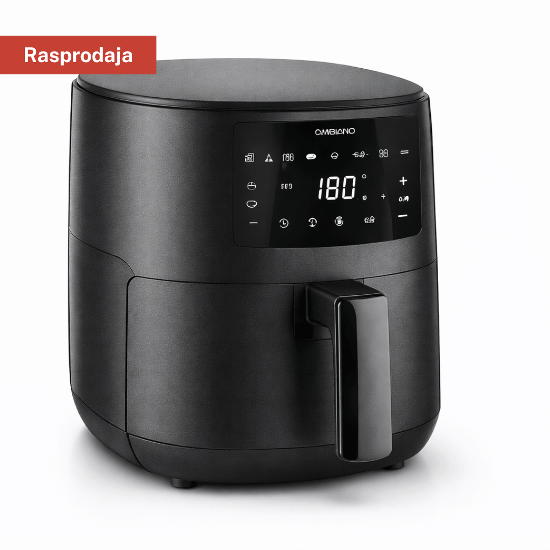 AMBIANO friteza na vrući zrak 3,5 L (air fryer) – bez ulja, digitalni ekran, 8 programa, Shake funkcija