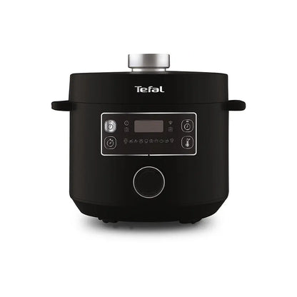 Omega Tefal CY754830 višenamjenski električni lonac s digitalnim zaslonom i raznim funkcijama kuhanja.