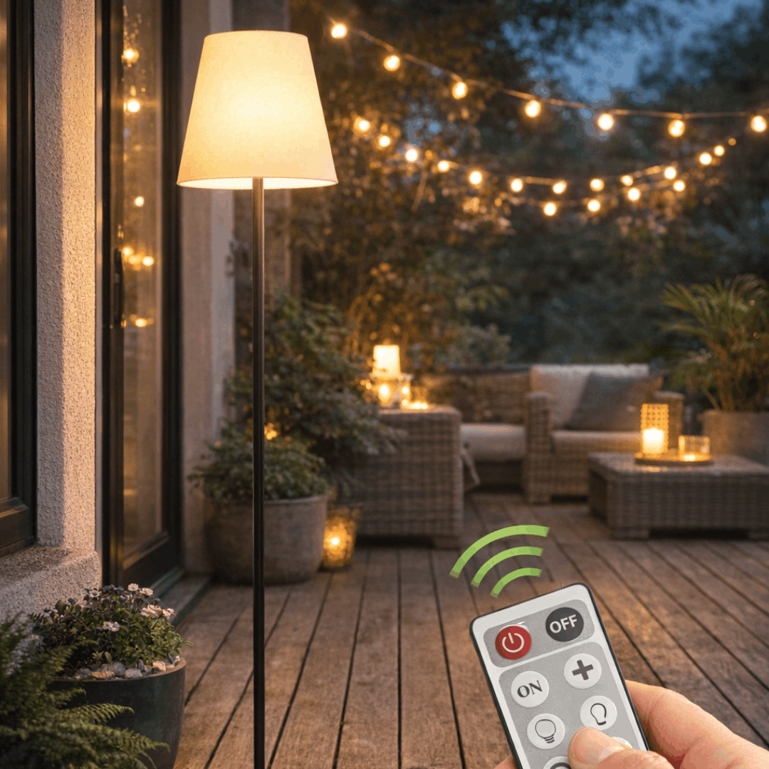 Casalux solar LED podna lampa za vani s daljinskim (promjena boje)