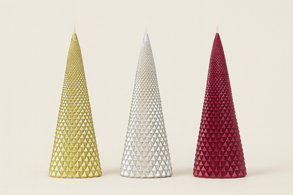 Decoris crvena svijećica s glitterom – 4 h gorenja