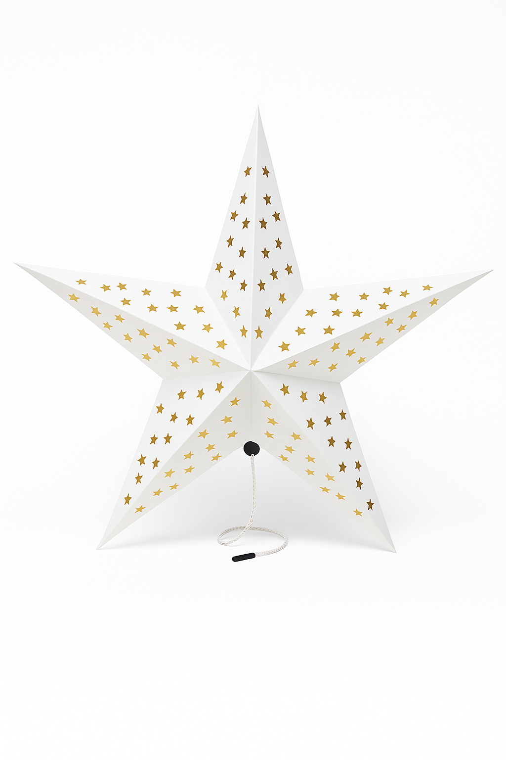 Sklopiva zvijezda – papirna dekoracija, 45 cm sa LED lampicama